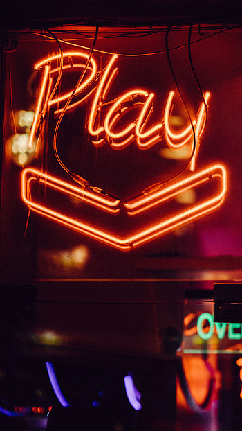 Words, Glass, Backlight, Illumination, Inscription, Play HD phone wallpaper