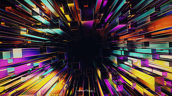 Abstract, Multicolored, Motley, Structure, 3D HD wallpaper