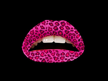 Pink_Cheetah_Lips, pink, , cool, lips, cheetah HD wallpaper