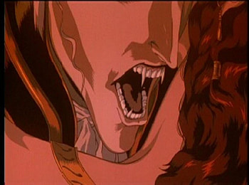 Just a Nibble, blood sucking, fangs, bite, blood, vampire, male, female HD wallpaper