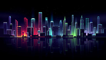 Neon skyline, Travels, Syberpunk ideas HD wallpaper