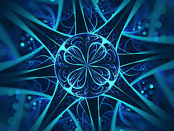 Dark ice, blue, sax shaikh, luminos, abstract HD wallpaper