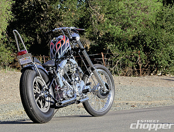 1969 Harley-Davidson Shovelhead, , custom, chopper, flames HD wallpaper