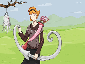 Nature, Grass, Art, Arrow, Human, Person HD wallpaper