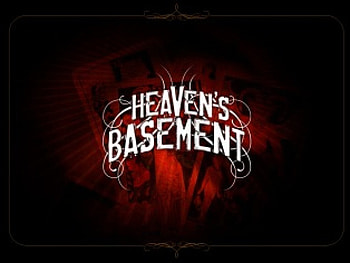 Heaven's Basement, words, black, red HD wallpaper