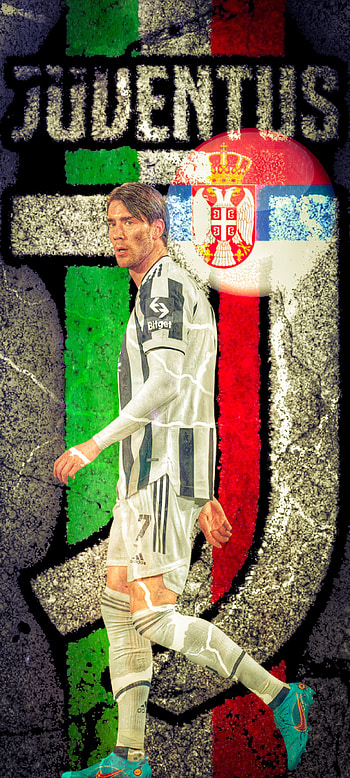 Dusan Vlahovic, striker, juventus, football, ronaldo, serbia, fiorentina HD phone wallpaper