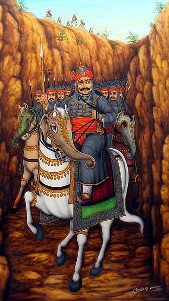 Maharana Pratap Singh, Warrior, Maharana Pratap Singh Warrior HD phone wallpaper