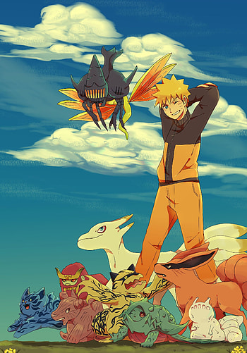 Tailed Beasts, Naruto anime, Naruto uzumaki HD phone wallpaper