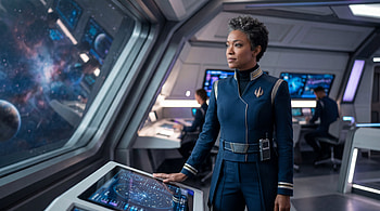 Captain of the Cosmos — Starship Bridge, Starship Captain, Woman, Uniform, Control Panel HD wallpaper