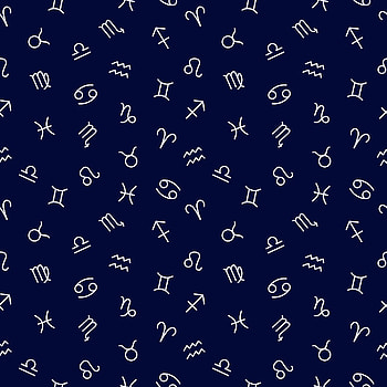Zodiac Signs, Zodiac pattern, Seamless vector background, Astrological textile design HD phone wallpaper
