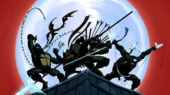 TMNT 2003: Moonlit Rooftop Vigil —, Teenage Mutant Ninja Turtles (2003) HD wallpaper