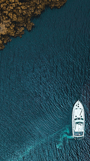 Boat , Maritime beauty, Tranquil waters, Serene escape HD phone wallpaper