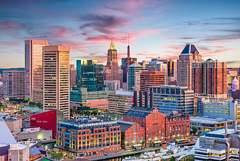Baltimore Skyline, Background checks, Health and safety, Maryland's security HD wallpaper