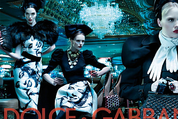 Dolce & Gabbana F/W09.10 03, fashion, edita vilkeviciute, ad campaign, steven klein, dolce and gabbana, heidi mount, mariacarla boscono HD wallpaper