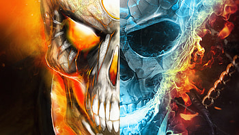 Ghost Rider Fire And Water, ghost-rider, superheroes HD wallpaper