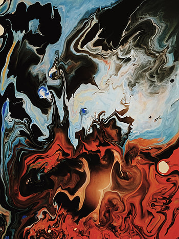 Acrylic, abstraction, art, texture HD phone wallpaper
