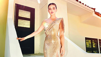 Lucy Hale Girl Model Is Standing In House Background Wearing Glitter Dress Girls HD wallpaper