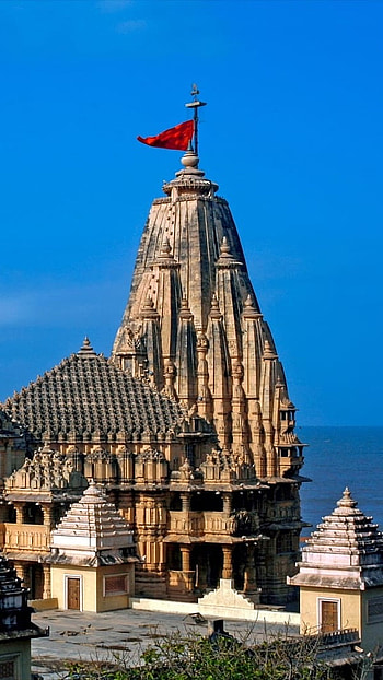 Somnath Mahadev, Sea View, Temple Background HD phone wallpaper