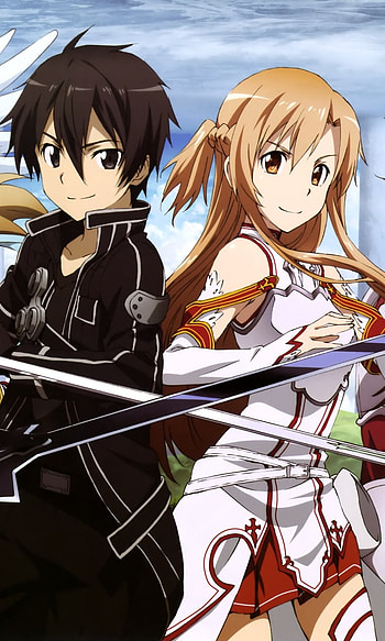 SAO: Kirito, Asuna, Lisbeth, Silica & Pina — , Asuna Yuuki, Kirito (Sword Art Online), Anime, Sword Art Online, Kirito And Asuna HD phone wallpaper