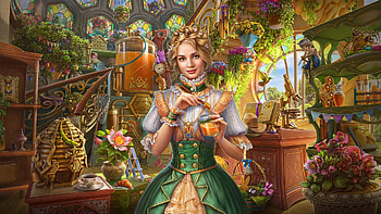 Alchemy of Spring, digital, blonde, fantasy, art, , beautiful, girl, woman HD wallpaper