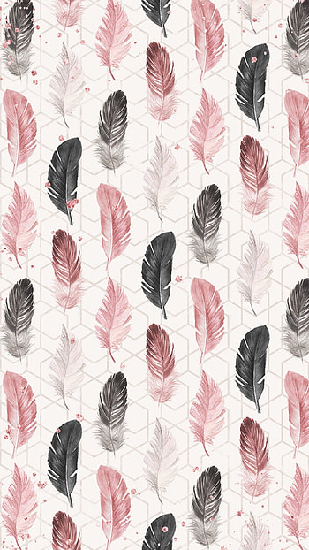 Feather , Tumblr aesthetic, Cute backgrounds, Artistic illustration HD phone wallpaper