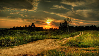 Landscape, Nature, Sunset HD wallpaper