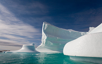 Icy spectacle, Silent strength, Submerged grandeur, Frozen realm HD wallpaper