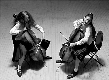 DUET, ensemble, musicians, graphy, chello, artists, bw, beauty, woman, music, string instrument HD wallpaper
