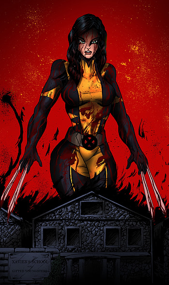 Laura (X-Men), Laura Kinney as Carrie, Artwork HD phone wallpaper