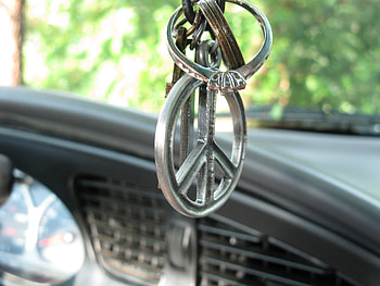 Peace sign and ring, decoration, ring, love, necklace, peace HD wallpaper
