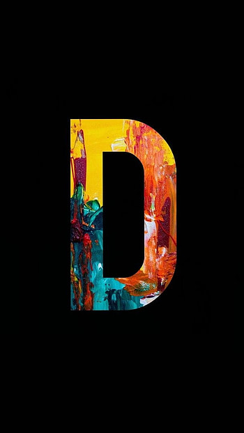 D Name, Coloring Letter HD phone wallpaper