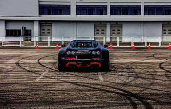 Sports, Bugatti, Cars, Sports Car, Back View, Rear View, Bugatti Veyron HD wallpaper
