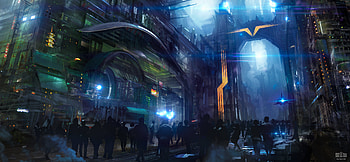 Town Digital Art Painting , town, artist, artwork, digital-art, painting, deviantart HD wallpaper
