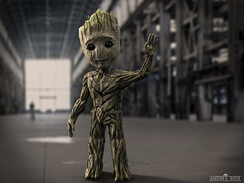 Baby Groot , baby-groot, superheroes HD wallpaper