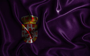 Cordoba flag, , silk wavy flags, spanish provinces, Day of Cordoba, fabric flags, Flag of Cordoba, 3D art, Cordoba, Europe, Provinces of Spain, Cordoba 3D flag, Spain HD wallpaper