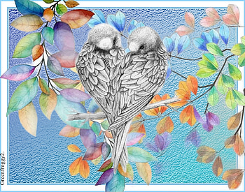PASTEL ART, LEAVES, BIRDS, ART, ABSTRACT HD wallpaper