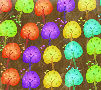Trees, Art, Seasons HD wallpaper