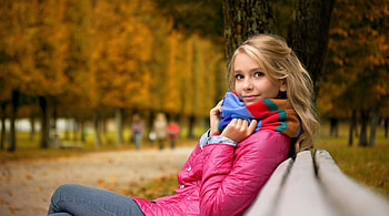 pink beauty, outdoor, pink, smile, beauty HD wallpaper
