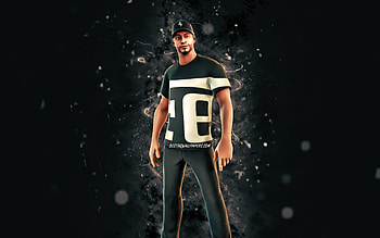 Maranello Racer, , white neon lights, Fortnite Battle Royale, Fortnite characters, Maranello Racer Skin, Fortnite, Maranello Racer Fortnite HD wallpaper