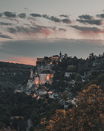 Cities, Mountains, Building, France, Commune, Rocamadour, Rokamadur HD phone wallpaper
