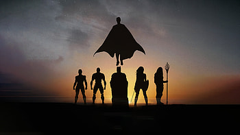 DC Heroes, Justice League, silhouette, movie poster, 2021 HD wallpaper