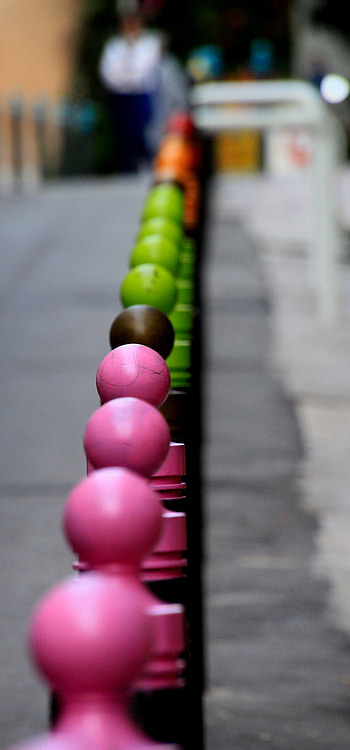 Miscellanea, Miscellaneous, Multicolored, Motley, Balls, Street HD phone wallpaper