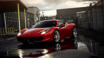Ferrari, Cars, Reflection HD wallpaper