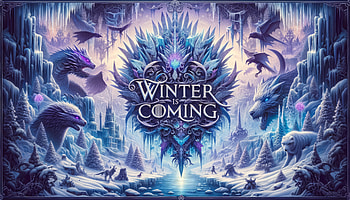 Enchanting Winter Fantasy, winter is coming, fantasy, winter, Artwork, wolf, fantasy winter HD wallpaper