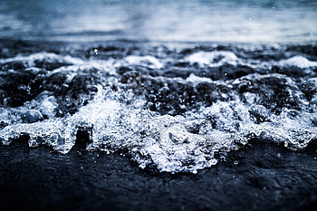 Soft, sea waves, water, close up HD wallpaper
