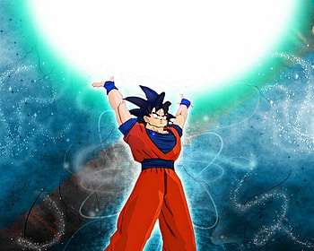Spirit Bomb ready, goku, spirit, bomb HD wallpaper