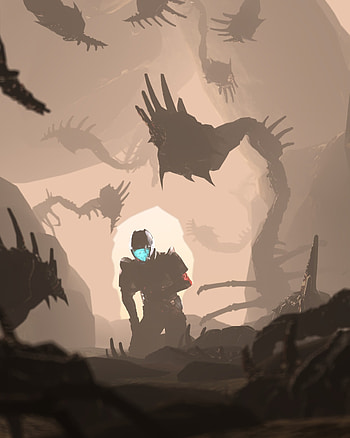 Art, Cave, Sci-Fi, Fiction, That's Incredible, Cyborg HD phone wallpaper