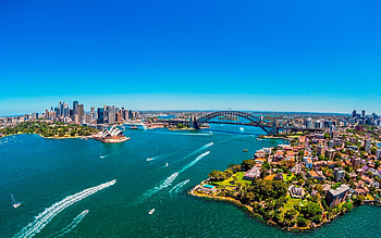 Building, Sydney Harbour, Australia, Aerial, Sydney, , Bridge, City, Horizon, Ocean, Sydney Harbour Bridge, Sydney Opera House, Cities HD wallpaper