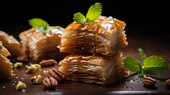 Delicious Baklava, food, baklava HD wallpaper