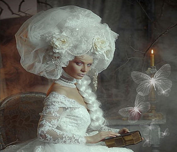 Ethereal Marie Antoinette Bride, etheral women, breathtaking, Shibina Nadegda, fabulous, gorgeous, beautiful, women are special, pretty, female trendsetters, fantastic, lips nails eyes hair art, lovely, stunning HD wallpaper
